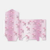 Roze Kinderwagen Favor Box Bedankdoosjes (Uitgevouwen)