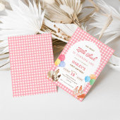 Roze Kip Verjaardagsuitnodiging Kaart