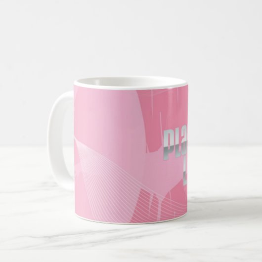 Roze Kiss CUP Koffiemok (Voorkant links)