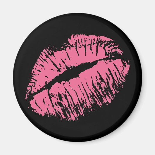 Roze Kiss Magneet (Voorkant)