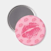Roze Kiss Magneet (Voorkant / Achterkant)