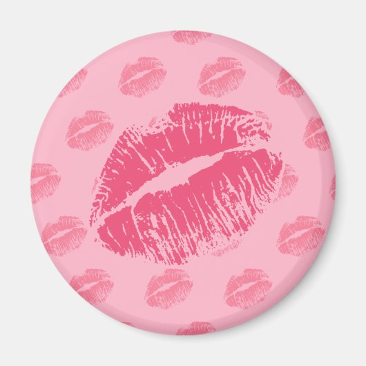 Roze Kiss Magneet (Voorkant)