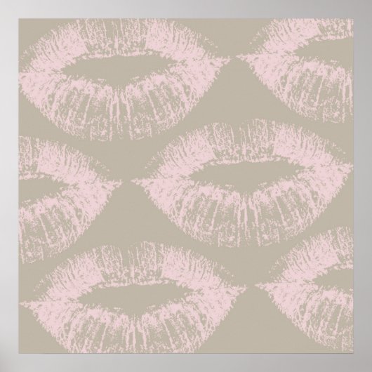 Roze Kiss Poster (Voorkant)