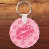 Roze Kiss Sleutelhanger (Voorkant)