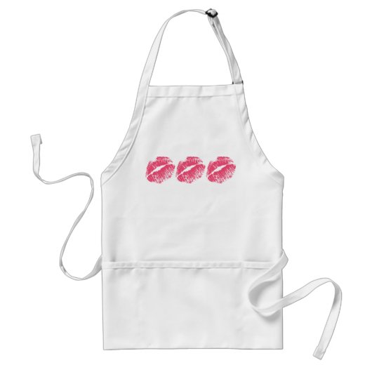 Roze Kiss Standaard Schort (Voorkant)