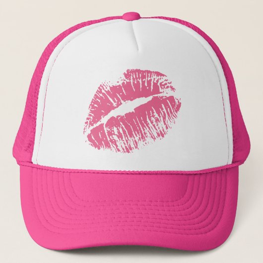 Roze Kiss Trucker Pet (Voorkant)