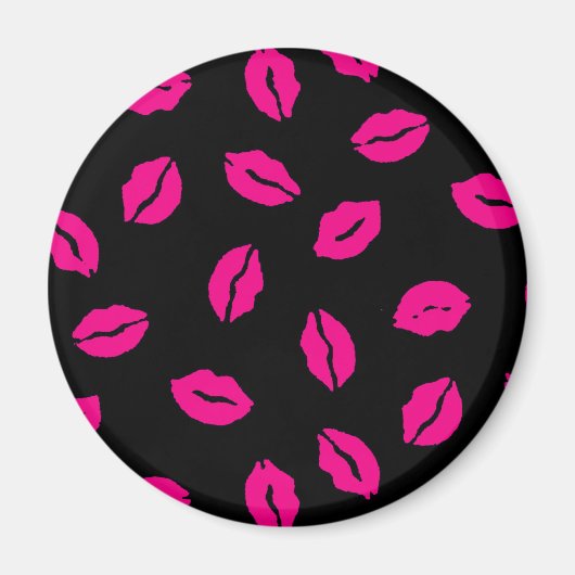 Roze kissenpatroon magneet (Voorkant)