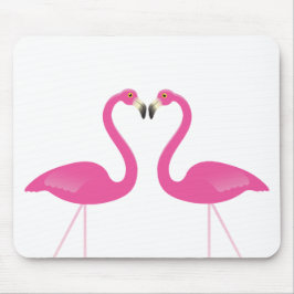 Roze Kisser Flamingos Mousepad Muismat