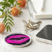 Roze Kisses Sleutelhanger (Zijkant)