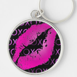 Roze Kisses Sleutelhanger