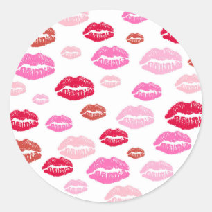 Roze Kisses Stickers