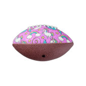 Roze Kitschy glittery grappige eenhoorn en kat American Football (Gedraaid 270)