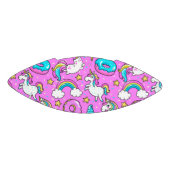 Roze Kitschy glittery grappige eenhoorn en kat American Football (Paneel)