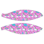 Roze Kitschy glittery grappige eenhoorn en kat Basketbal (Panelen)