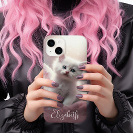  roze kitten Case-Mate iPhone 14 hoesje