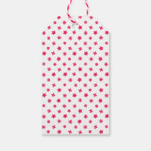 Roze kitten verjaardagsfeest cadeaulabel (Achterkant)