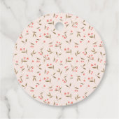 Roze Kitty Kat Spint-effect Verjaardagsfeestje Bedankjes Labels (Achterkant)