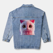 Roze-Kittycat Denim Jacket (Achterkant)