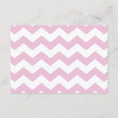 Roze, klaar voor Pop Baby shower, luier, ritssluit Informatiekaartje (Achterkant)