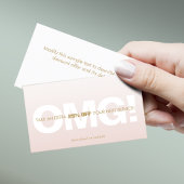 Roze klantkorting Loyalty Coupon Salon Spa