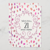 Roze klap over de heuvel kaart (Voorkant / Achterkant)