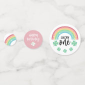 Roze klap Regenboogboer Eén foto van één dag Confetti (Voorkanten)