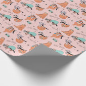 Roze, klapbaar papier voor de vulling (Hoek)