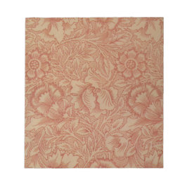 Roze Klaproos (door William Morris) (oud patroon) Notitieblok