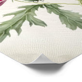 Roze Klaprozen Bloemen Kunstprint Poster (Hoek)