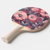  roze klaprozen bloemig tafeltennisbatje (Voorkant Gekanteld)