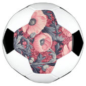  roze klaprozen bloemig voetbal (Gedraaid)