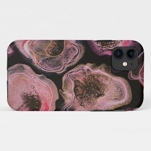Roze klaprozen Case-Mate iPhone case (Achterkant (horizontaal))
