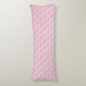 roze klaprozen. lichaamskussen (Voorkant Verticaal)