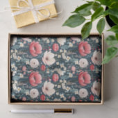  roze klaprozen tissuepapier (Geschenk)