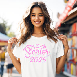 Roze klas eindexamen afstuderen t-shirt