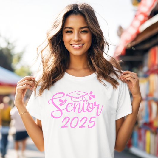 Roze klas eindexamen afstuderen t-shirt