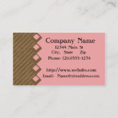 Roze klasse visitekaartje (Achterkant)