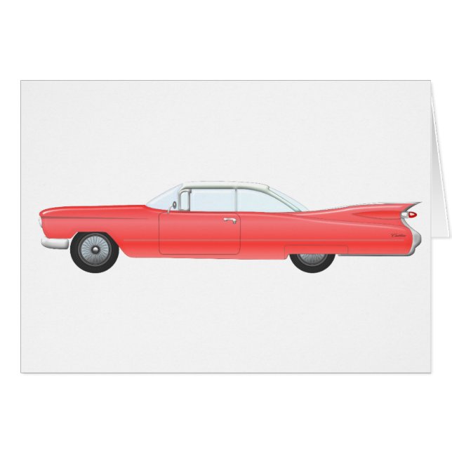 Roze klassieke auto (Voorkant Horizontaal)