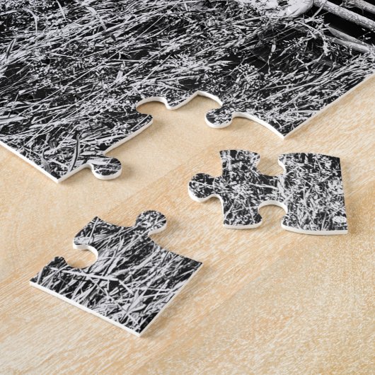 Roze klassieke auto legpuzzel (Zijkant)