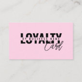 Roze klassieke Beauty Spa Script-logo Klantenkaartje