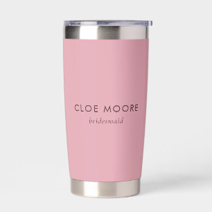 Roze Klassieke Bruidsmeisje Geïsoleerde Drinkbeker