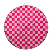 Roze klassieke checkboard van de Combinatie door S Dartbord (Voorkant)