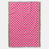 Roze klassieke checkboard van de Combinatie door S Deken (Voorkant Verticaal)