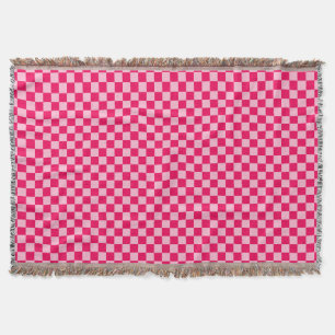Roze klassieke checkboard van de Combinatie door S Deken