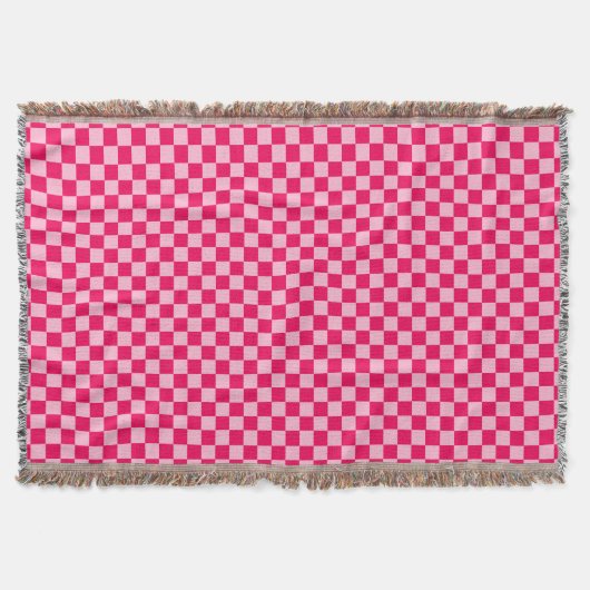 Roze klassieke checkboard van de Combinatie door S Deken (Voorkant)