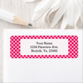 Roze klassieke checkboard van de Combinatie door S Etiket (Insitu)