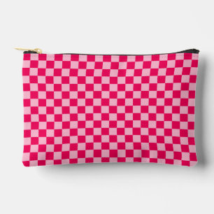 Roze klassieke checkboard van de Combinatie door S Etui