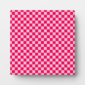 Roze klassieke checkboard van de Combinatie door S Fotoplaat (Voorkant)