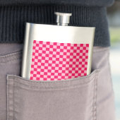 Roze klassieke checkboard van de Combinatie door S Heupfles (Voorbeeld)