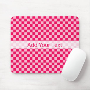 Roze klassieke checkboard van de Combinatie door S Muismat